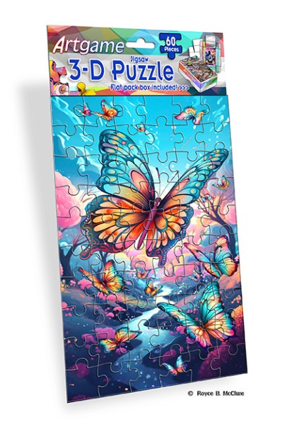 Artgame 60pc Mini Puzzle - Butterfly River 