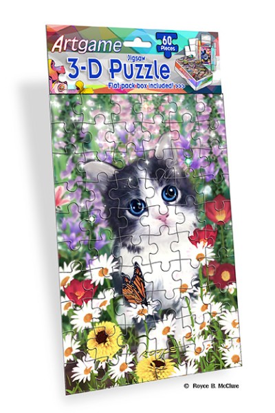 Royce 60pc Mini Puzzle - Kittens Flip