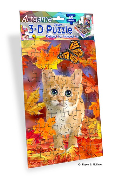 Royce 60pc Mini Puzzle - Kittens Flip