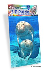 Royce 60pc Mini Puzzle - Manatees Flip 