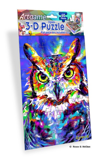 Royce 60pc Mini Puzzle - Owls Flip 