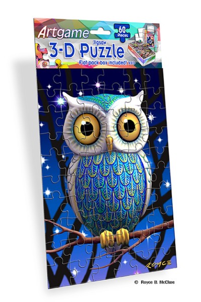Royce 60pc Mini Puzzle - Owls Flip 