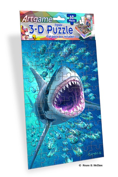 Royce 60pc Mini Puzzle - Sharks Flip 