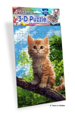 Artgame 60pc Mini Puzzle - Summer Kitten 