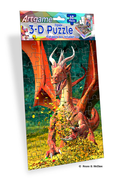 Royce 60pc Mini Puzzle - Dragons Flip 