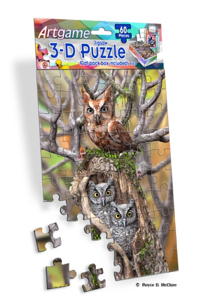 Royce 60pc Mini Puzzle - Owls 
