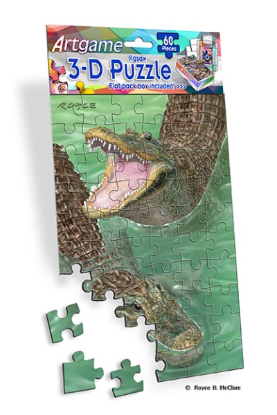Royce 60pc Mini Puzzle - Gators Flip 