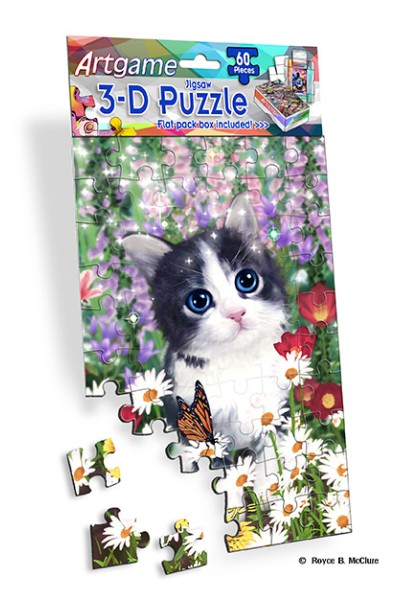 Royce 60pc Mini Puzzle - Kittens Flip