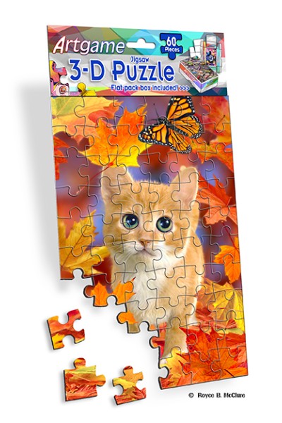Royce 60pc Mini Puzzle - Kittens Flip