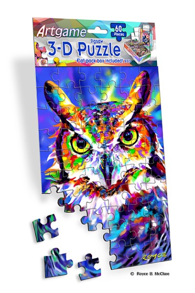 Royce 60pc Mini Puzzle - Owls Flip 