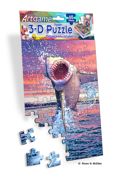 Royce 60pc Mini Puzzle - Sharks Flip 