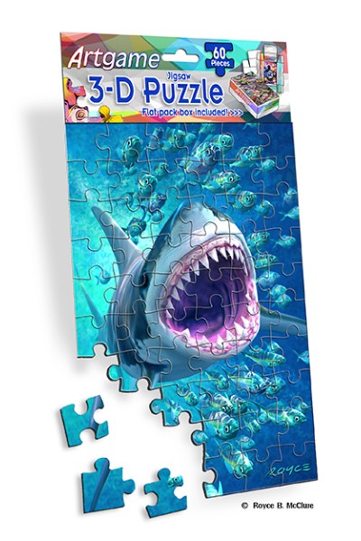 Royce 60pc Mini Puzzle - Sharks Flip 