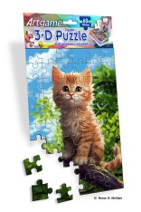 Artgame 60pc Mini Puzzle - Summer Kitten 