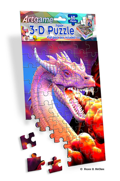 Royce 60pc Mini Puzzle - Dragons Flip 