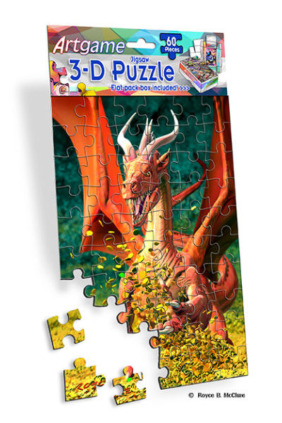 Royce 60pc Mini Puzzle - Dragons Flip 