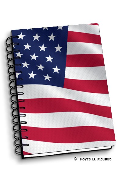 Royce Small Notebook - American Flag 