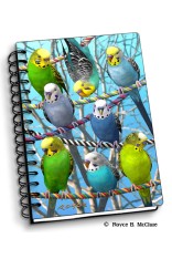 Royce Small Notebook - Budgies 