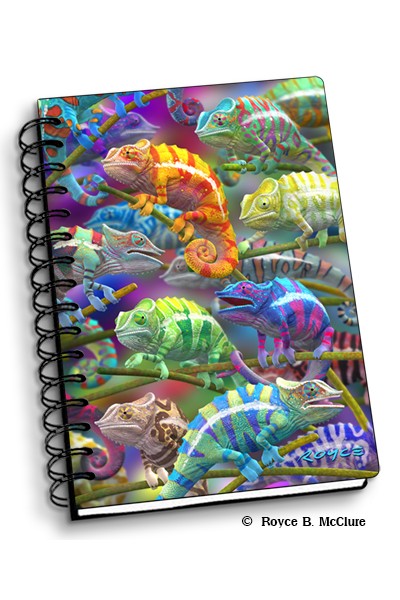 Royce Small Notebook - Chameleons (Color Changing) 