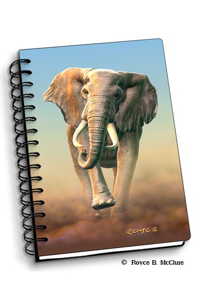 Royce Small Notebook - Charging Elephant 