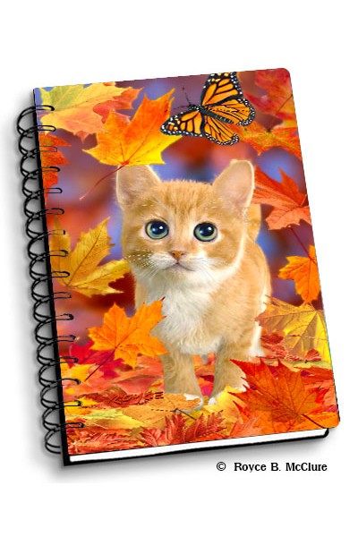 Royce Small Notebook - Fall Kitten