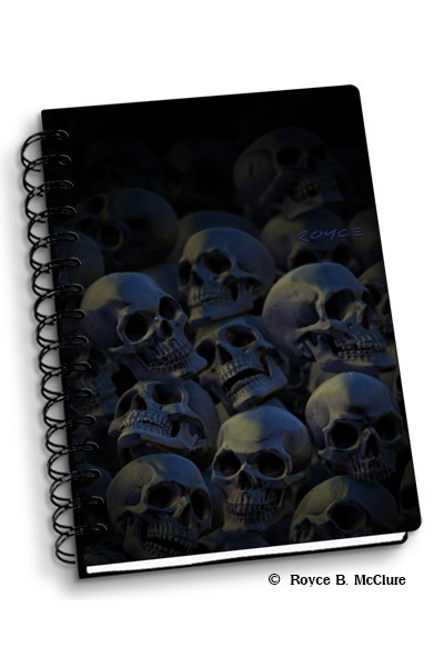 Royce Small Notebook - Dark Skulls 
