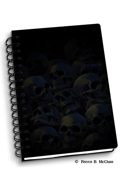 Royce Small Notebook - Dark Skulls 