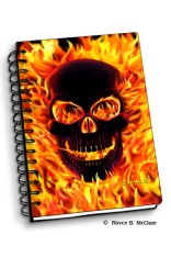 Royce Small Notebook - Fire Skull 