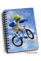 Royce Small Notebook - Grey vs Green: BMX (Aliens) 