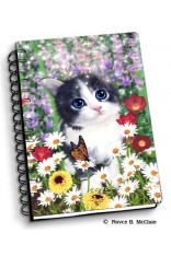 Royce Small Notebook - Kitten Flowerbed 