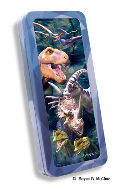 Royce Pencil Tin - Dinosaurs