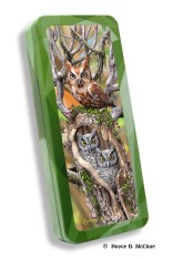Royce Pencil Tin - Owls 