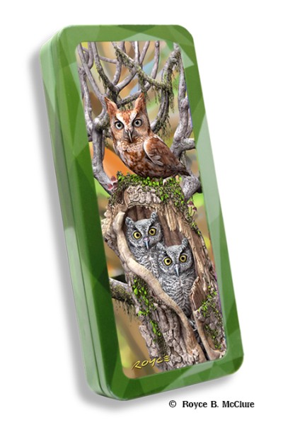 Royce Pencil Tin - Owls 
