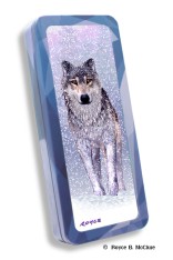 Royce Pencil Tin - Snow Wolf 