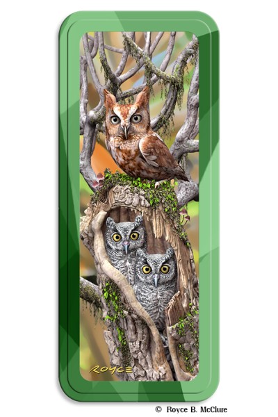 Royce Pencil Tin - Owls 
