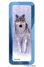 Royce Pencil Tin - Snow Wolf 