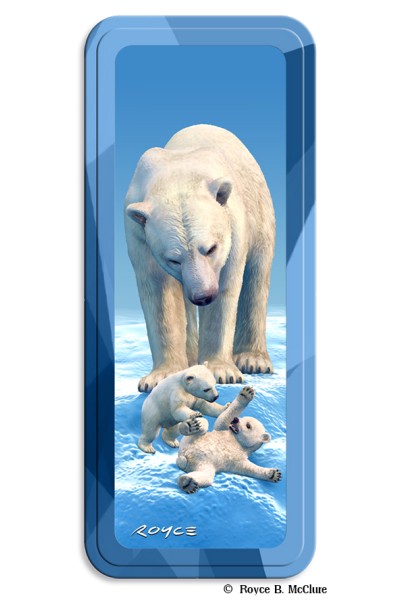 Royce Pencil Tin - Polar Bears