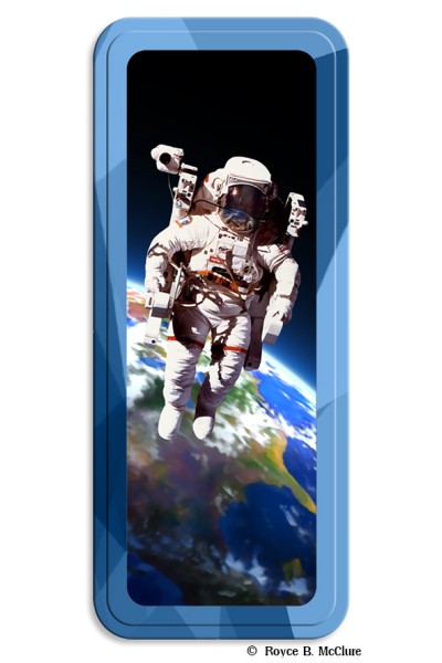 Royce Pencil Tin - Space Walk 