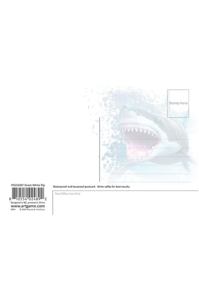 Royce 4"x6" Postcard - Great White Flip