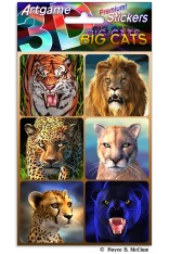 3D Stickers - Big Cats - by Artgame