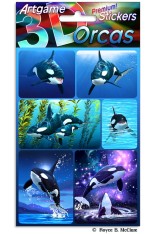 3D Stickers - Orcas - by Artgame