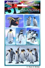 3D Stickers - Penguins - by Artgame