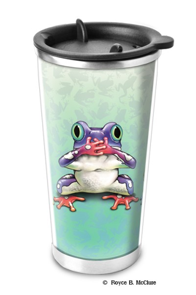 No Evil Frogs Travel Mug