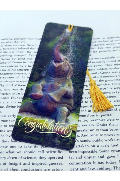Royce Gift Bookmark - Congratulations "Elephant Bath"