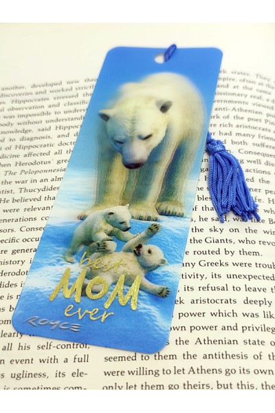 Royce Gift Bookmark - Best Mom Ever "Polar Bears"