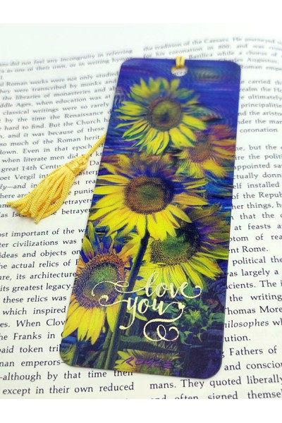 Royce Gift Bookmark - Love You "Sunflowers"